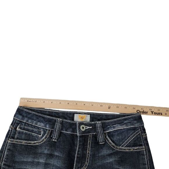 Antik Denim Jeans Womens 26 Blue Bootcut‎ Low Rise Embroidered Boho Festival - Picture 12 of 14